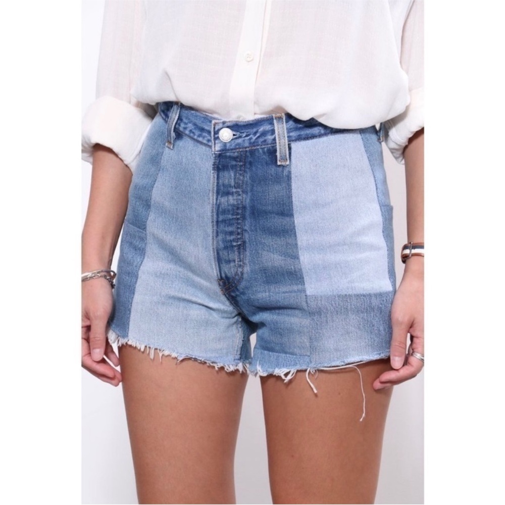 Re/Done Levi’s Patchwork Cutoffs. Size: 27 - image 1